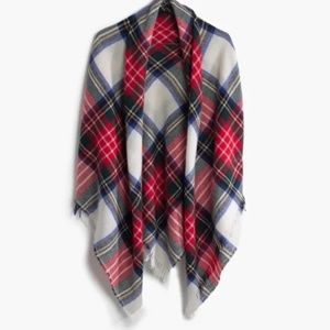 Madewell X Sezane Wool Blend Plaid Scarf
